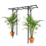 Pergola ogrodowa metalowa  200x206 cm Podpora dla pnączy Ozdoba ogrodu