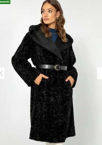 Wittchen płaszcz kurtka kaptur sztuczne futro oversize duża