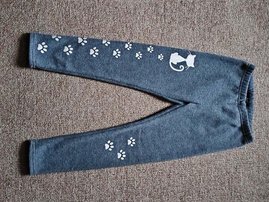 Теплі зимові лосіни на дівчинку р.110-116 см.