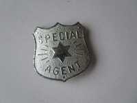 badge antigo Lone Star brinquedo Special Agent