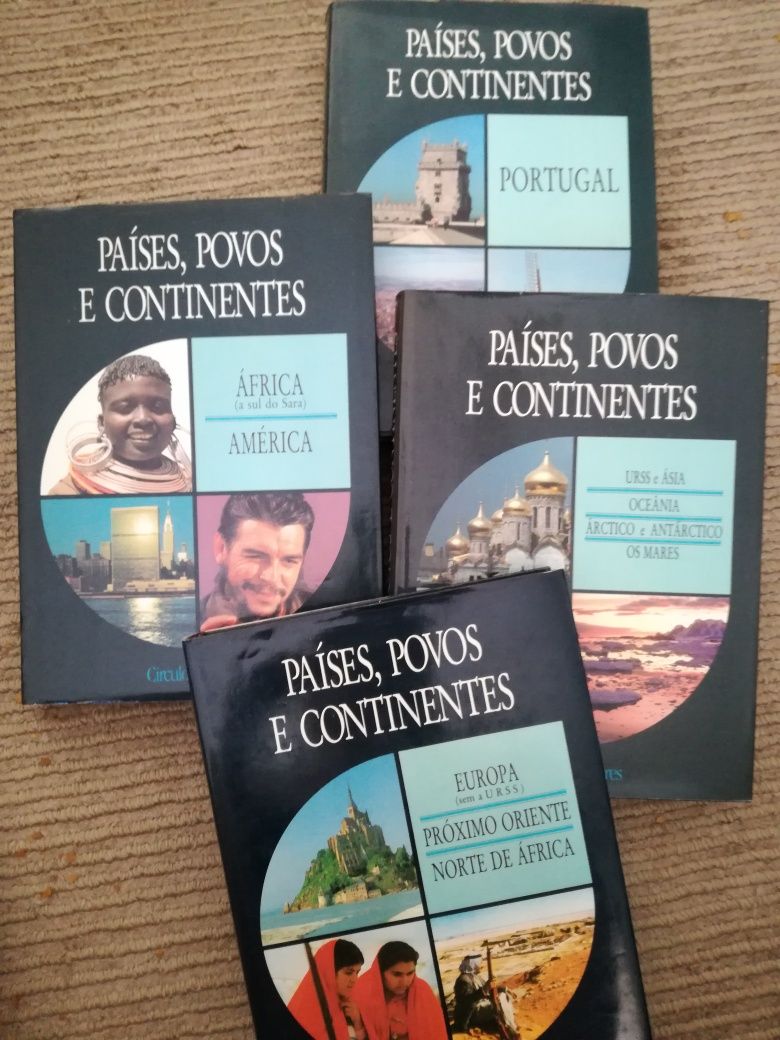 Coleção de 4 livros "Países. Povos e Continentes"