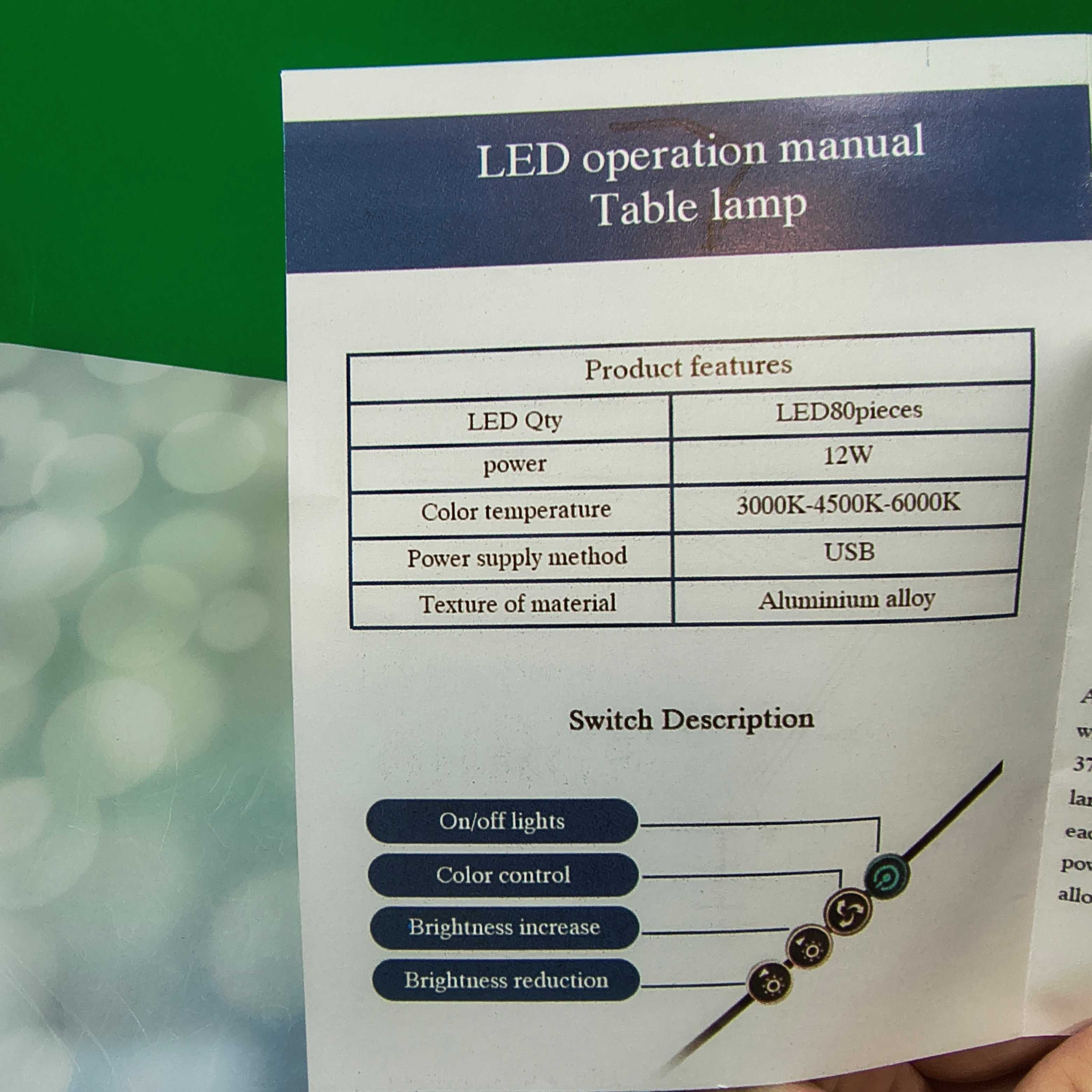Новая настольная лампа для письменного стола Usb LED 10Вт