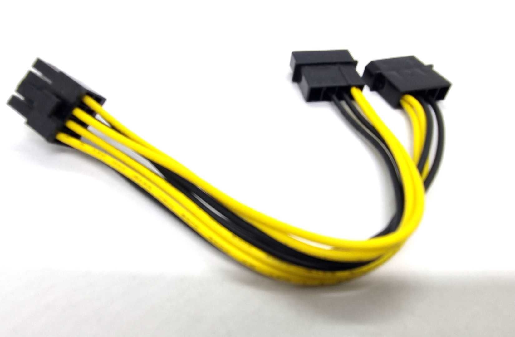 Переходник питания для питания процессора 2 x Molex -> 8 pin CPU ATX