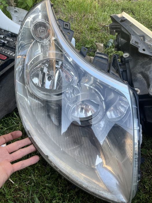 Lampy przednie Peugeot Boxer, Jumper Ducato 08, uchwyty całe