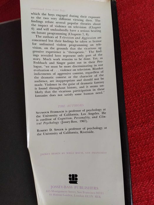 Television and Agression - Seymour Feshbach + Robert D. Singer
