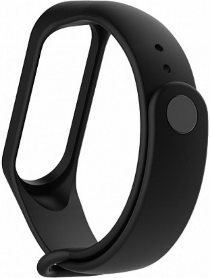 Силіконовий ремінець для фітнес браслета Xiaomi Mi Band 4 Чорний