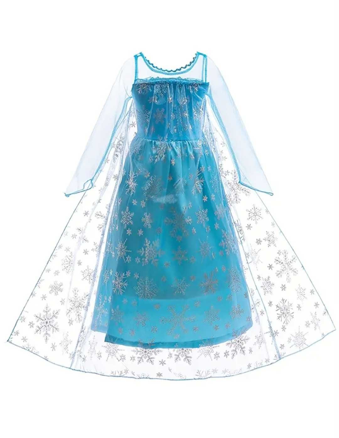 Nowa suknia strój Elsa Elza Kraina Lodu, r. 110 bal przebranie