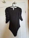Elegancka bluzka H&M Czarna rozmiar XS