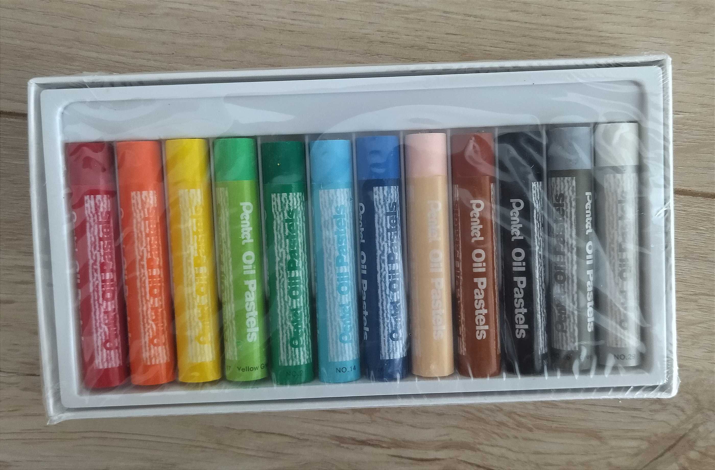 Pastele olejne Pentel 12 sztuk NOWE XXL