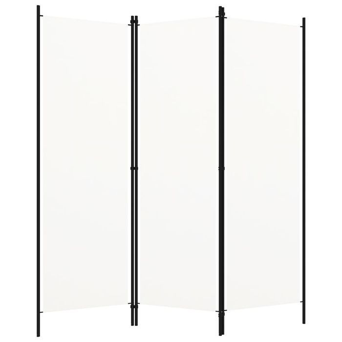 Vidaxl Parawan 3-Panelowy, Kremowy, 150 X 180 Cm