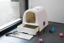 Kuweta Curver Petlife kremowa + gratis łopatka