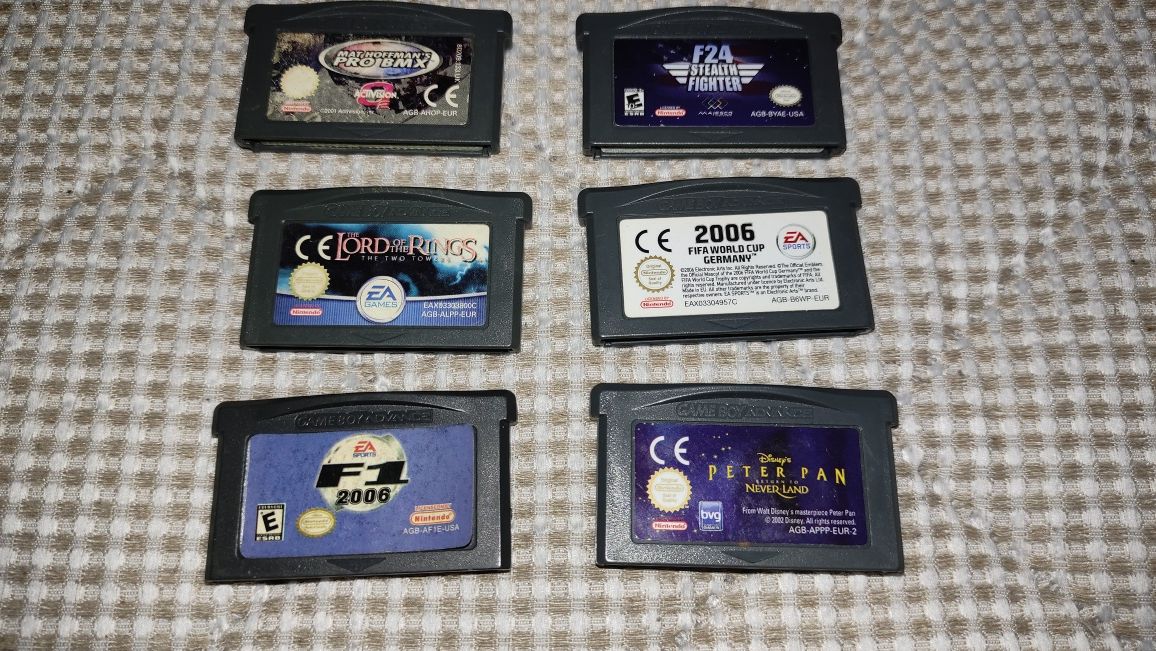 Conjunto de 6 jogos para Gameboy Advance