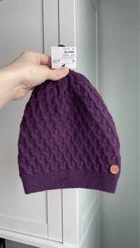 H&M czapka fioletowa dziewczęca 158/170