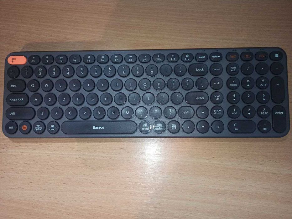 Безшумна бездротова клавіатура Baseus K01B (Bluetooth + 2.4)