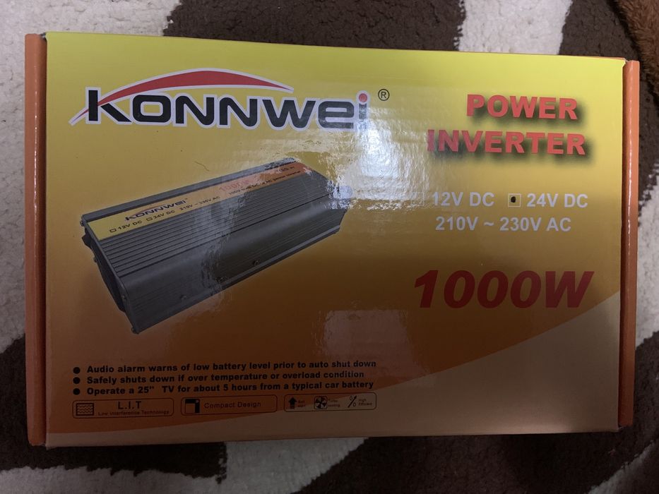 Инвектор 24в/220в 1000 ватт