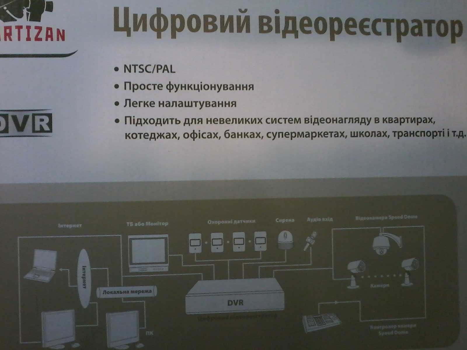 Видеорегистратор цифровой профессиональный н.264" ПАРТИЗАН"