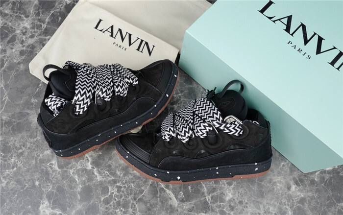 ‼️РОЗПРОДАЖ‼️ Кросівки Lanvin Curb  (Кеди,Чорні,Ланвін,Карб)