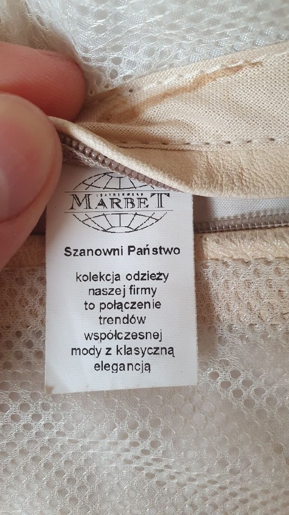 Kurtka męska XL skórzana polskiej firmy marki Marbet