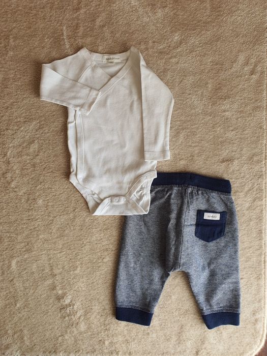 Komplet Newbie 2-pak body kopertowe I spodnie 62, hm