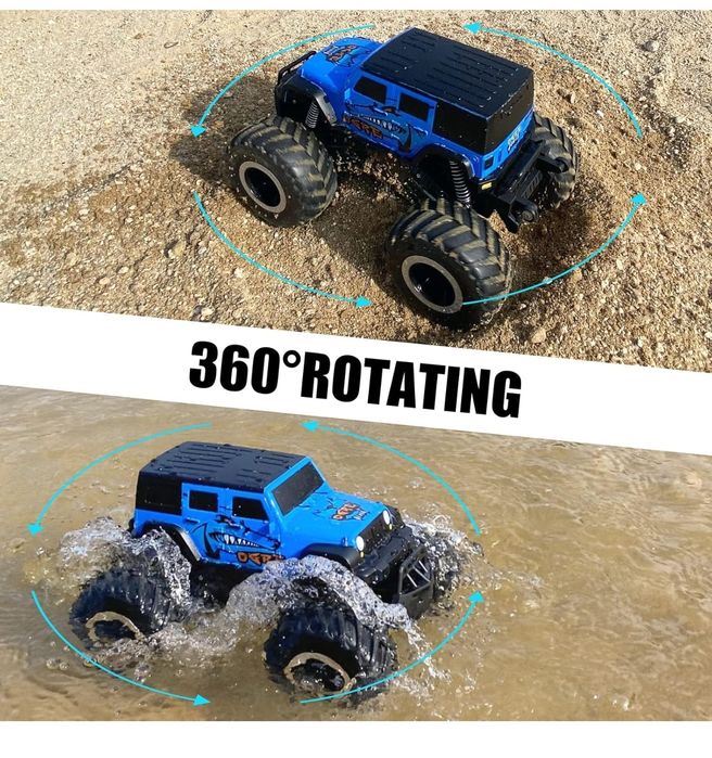 Zdalnie Sterowany Samochód ACAMMZAR Amfibia 360° Off-Road 4WD