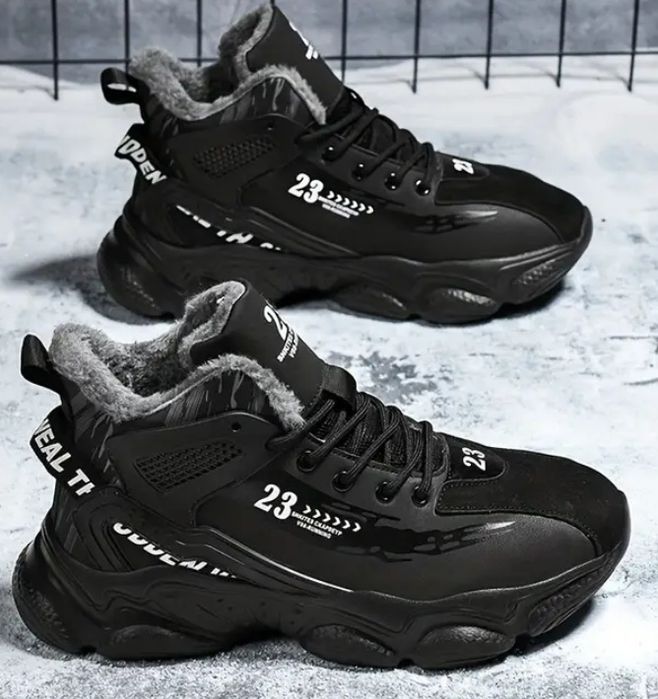 38,5р./24,5 см Зимові кросівки черевики на хутрі, підліткові хлопчику