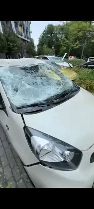 Kia morning пілся обстрілу