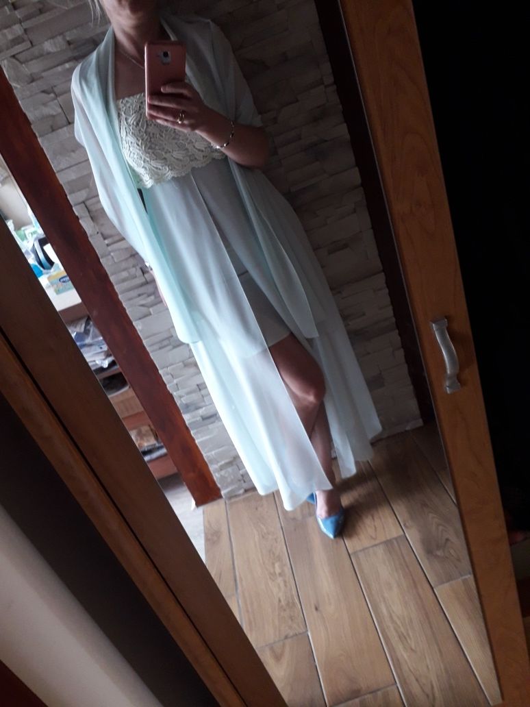 Suknia elegancka długa zwiewna S
