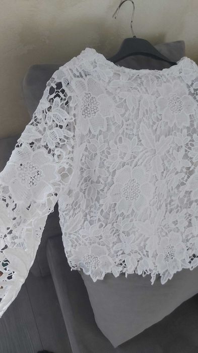 Накидка біла болеро мереживна
