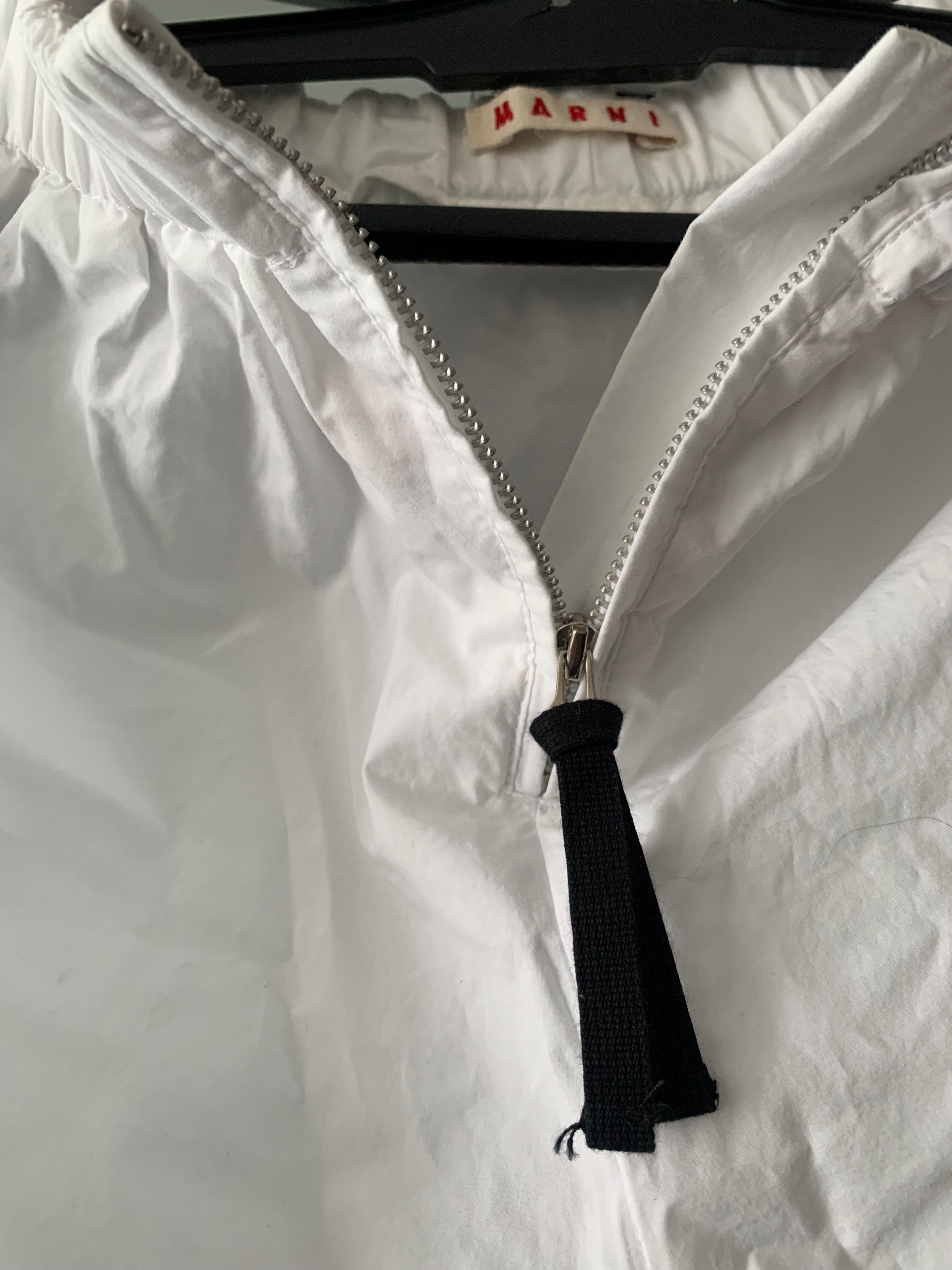 Білі  літні хлопкові штани Marni  1500