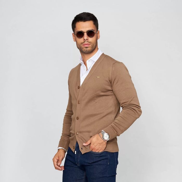 Cardigan Botões Bege