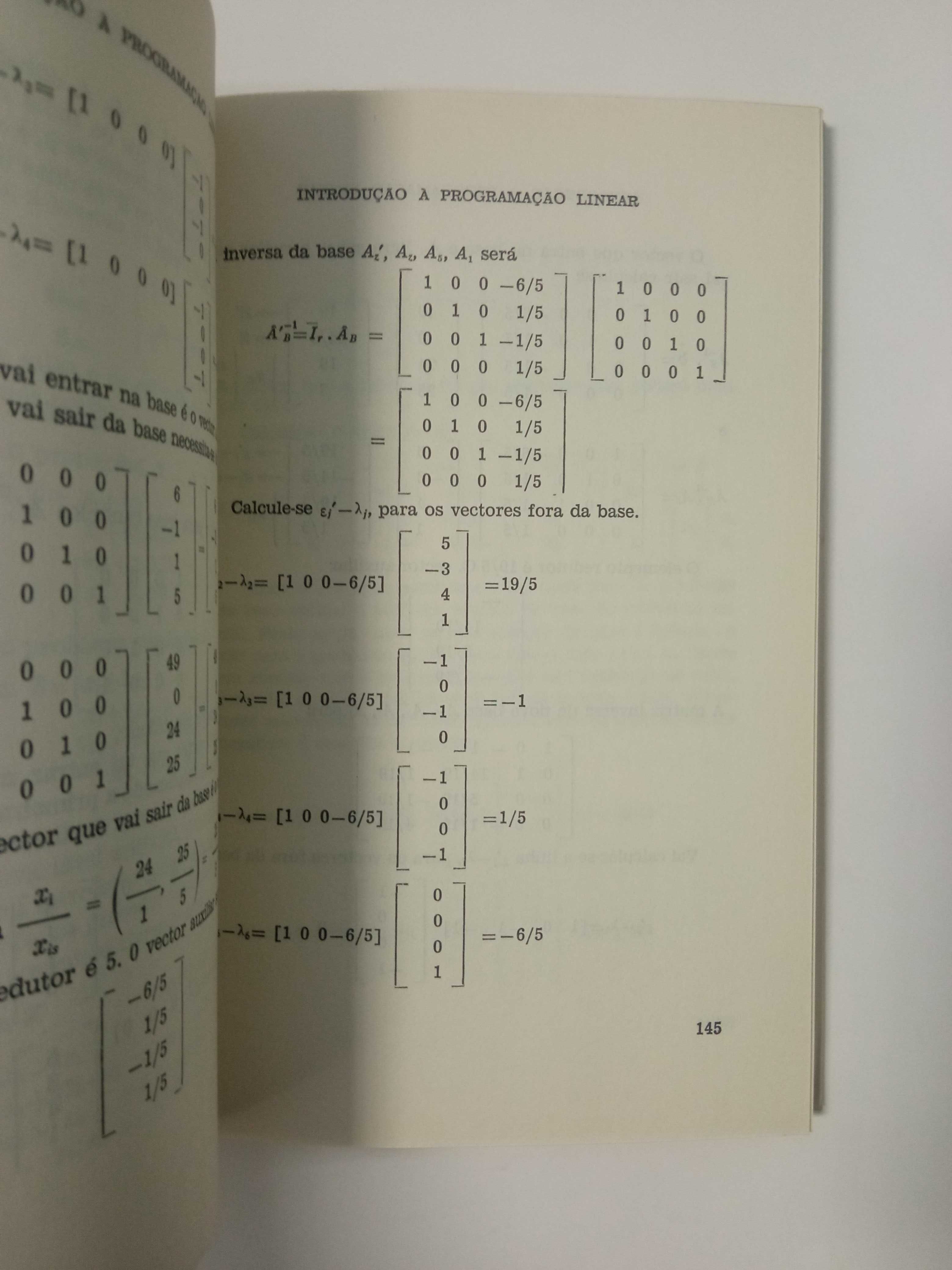 Introdução à programação Linear, de João da Silva Ferreira