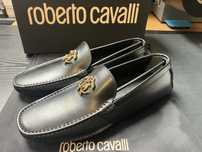 Roberto Cavalli lukusowe męskie mokasyny skorzane Nowe roz.44