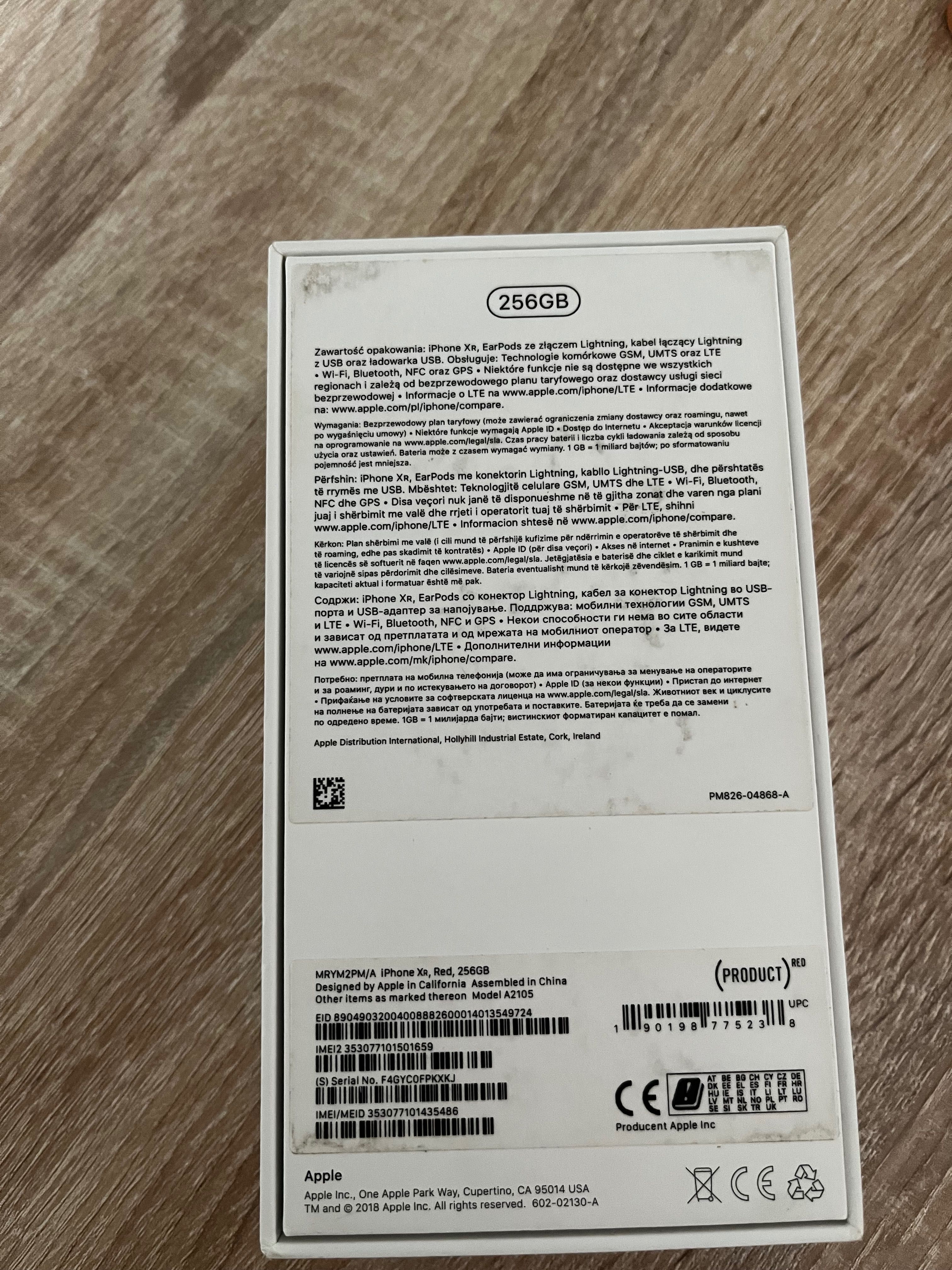iPhone XR 256 GB 85% bateria czerwony