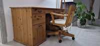 Biurko z krzesłem drewniane ikea