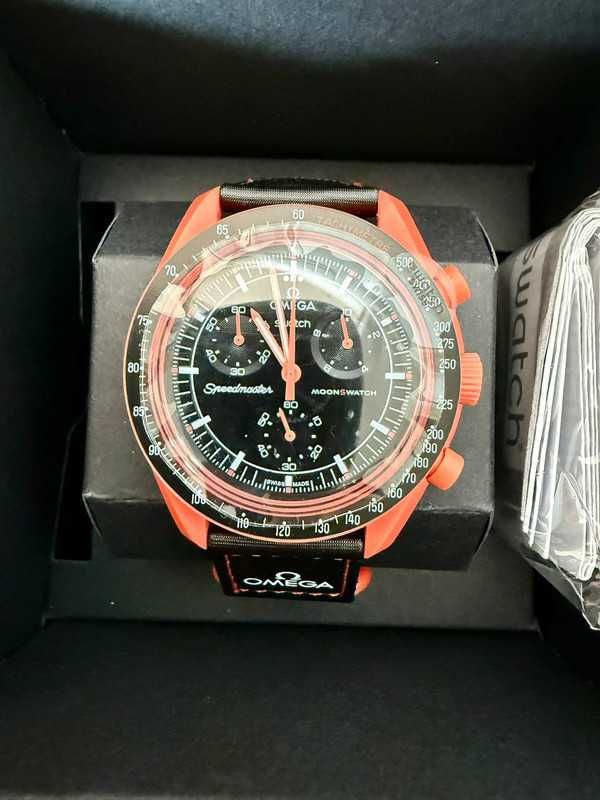 Lava Omega x Swatch SO33O100 Magmowy Kod Kreskowy