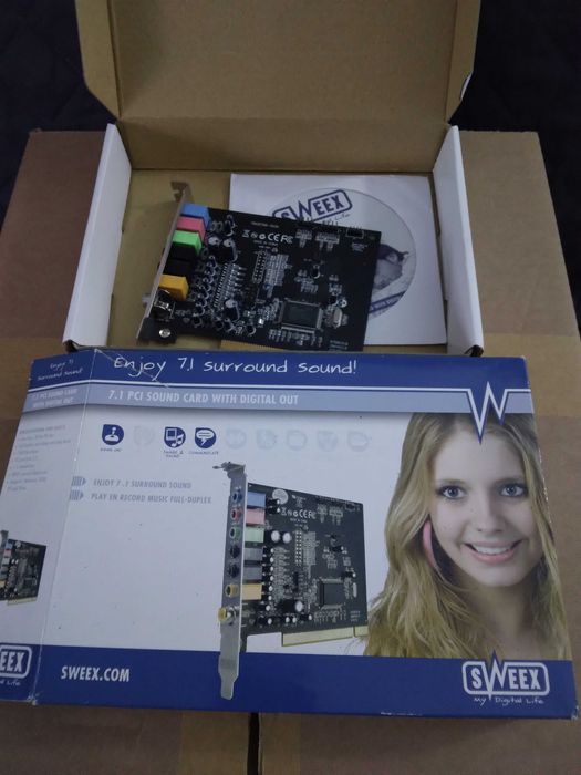 Placa de Som SWEEX 7.1 PCI