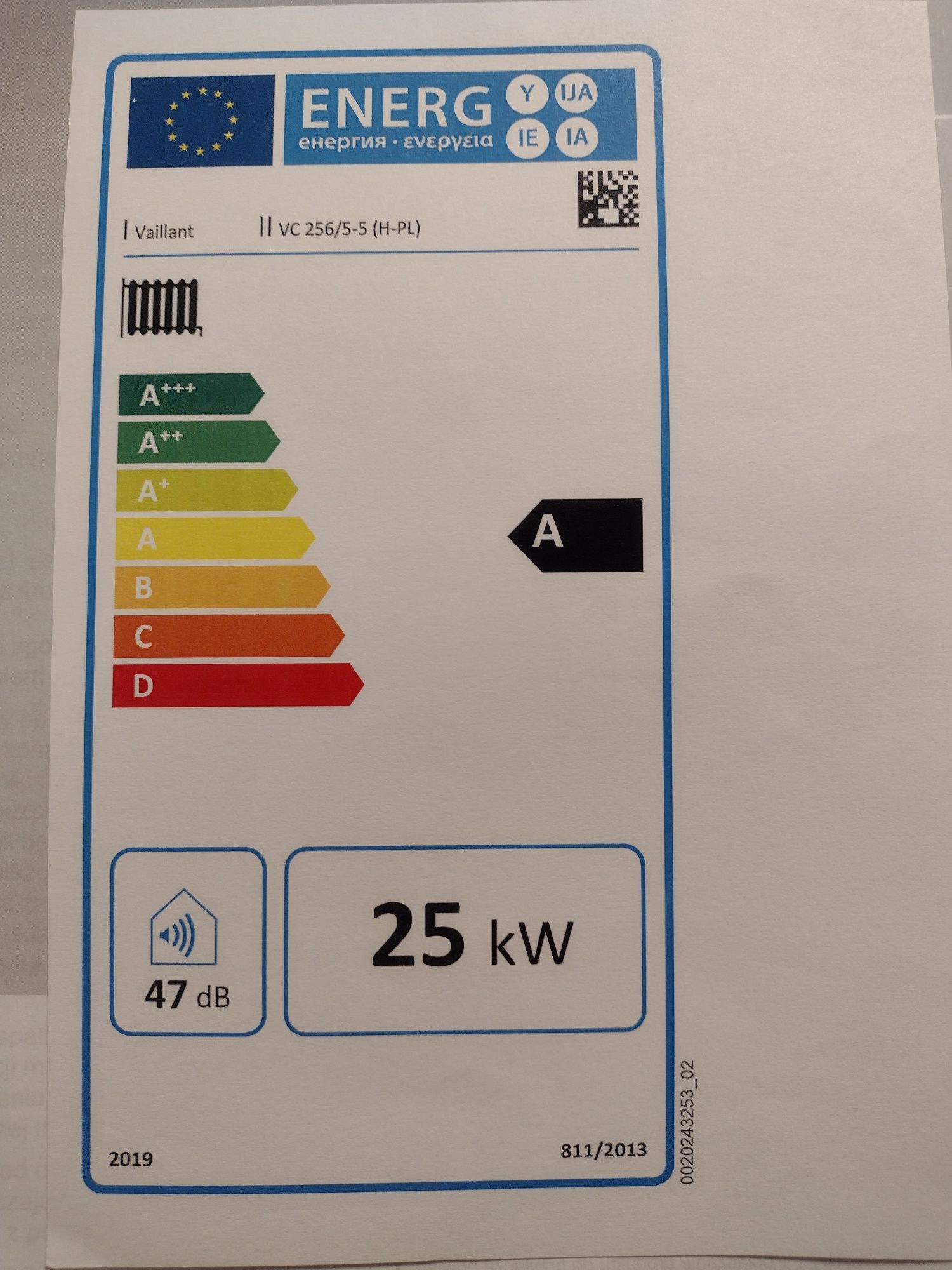 Kocioł gazowy Vaillant ecoTEC plus VC 256 25kw + multiMATIC VRC 700f/4