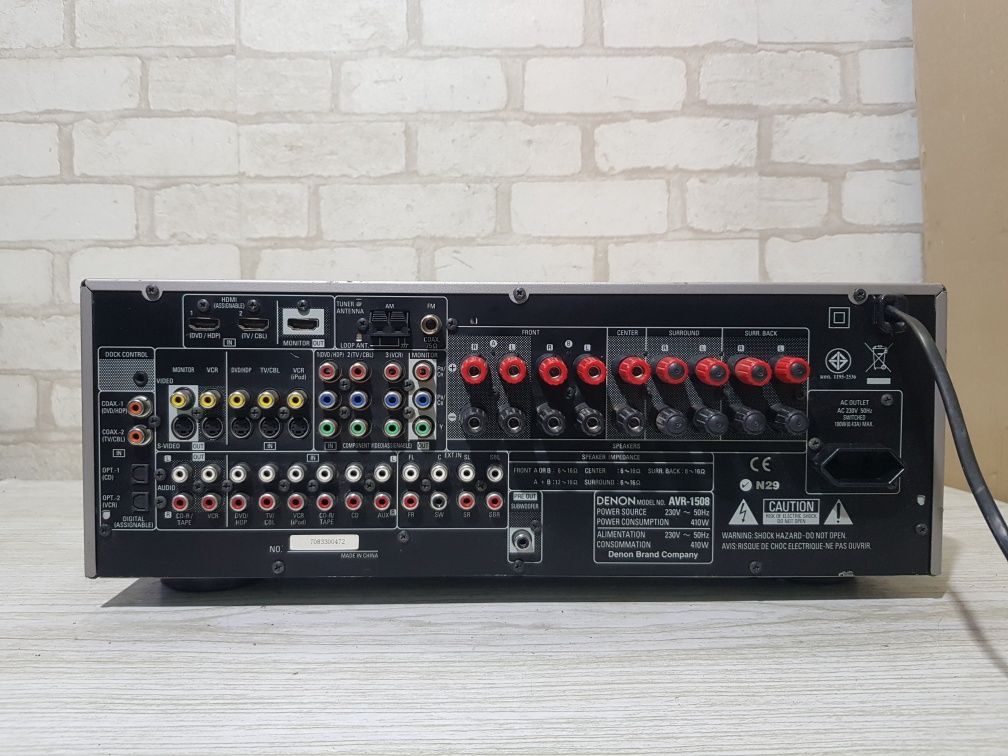 Пульт!7.1AV ресивер/підсилювач  Denon AVR-1508 5×75Вт HDMI б/у з Німеч