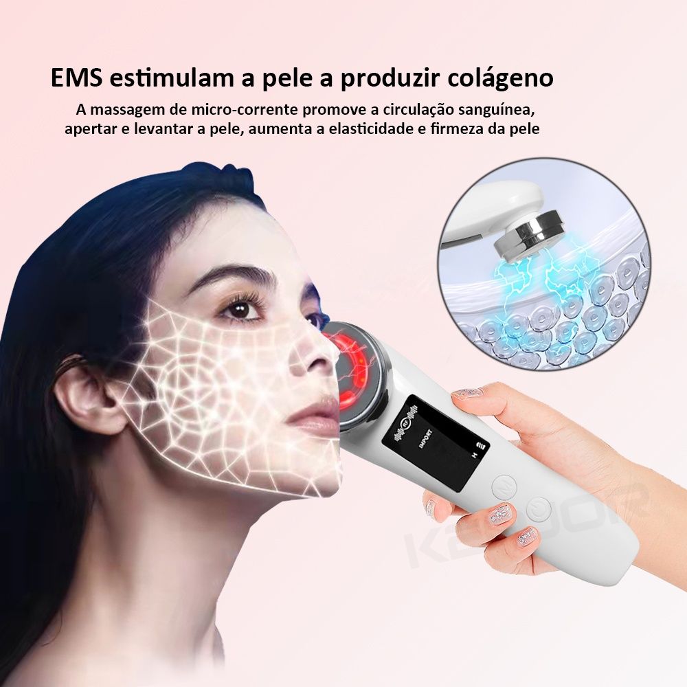 Massajador facial 5 em 1 Anti-envelhecimento/Lifting Facial SELADO