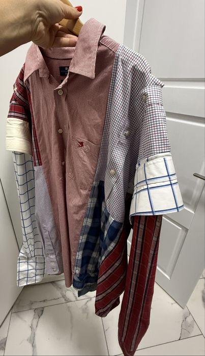 Продам оверсайз женскую рубашку апсайкл