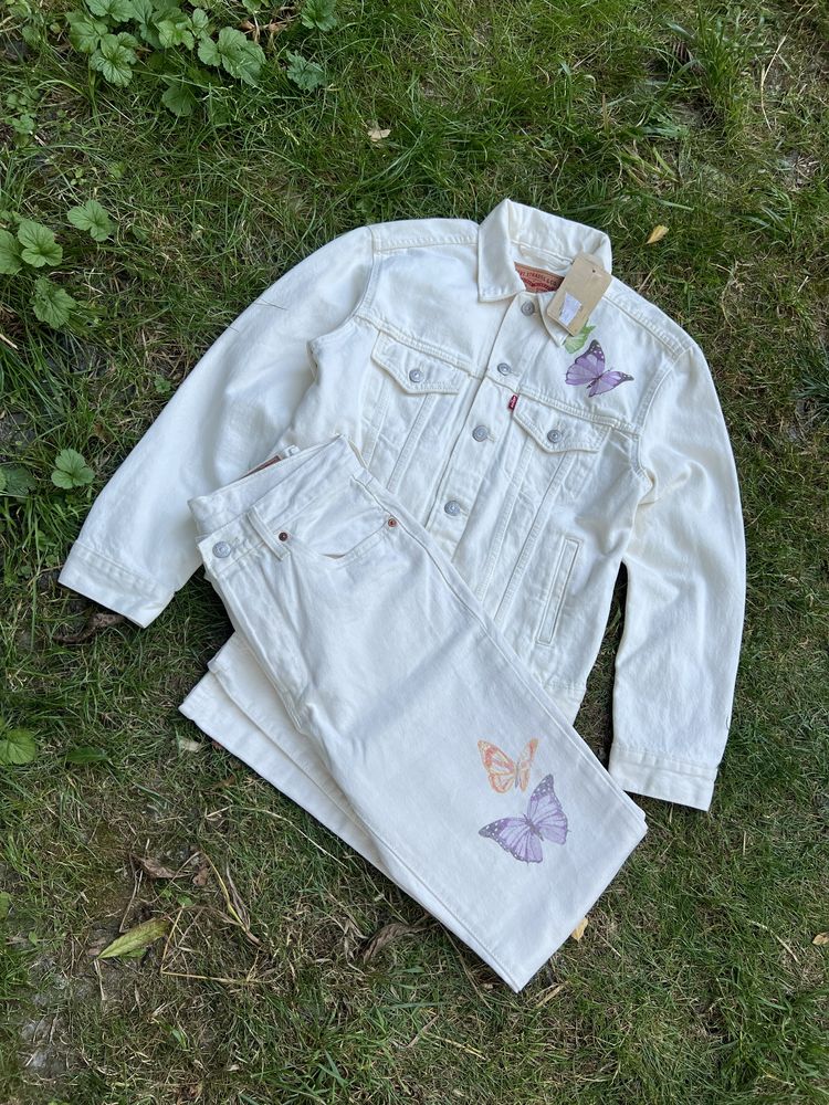 Джинсовий костюм Levi’s оригінал жіночий новий casual з бірками XS