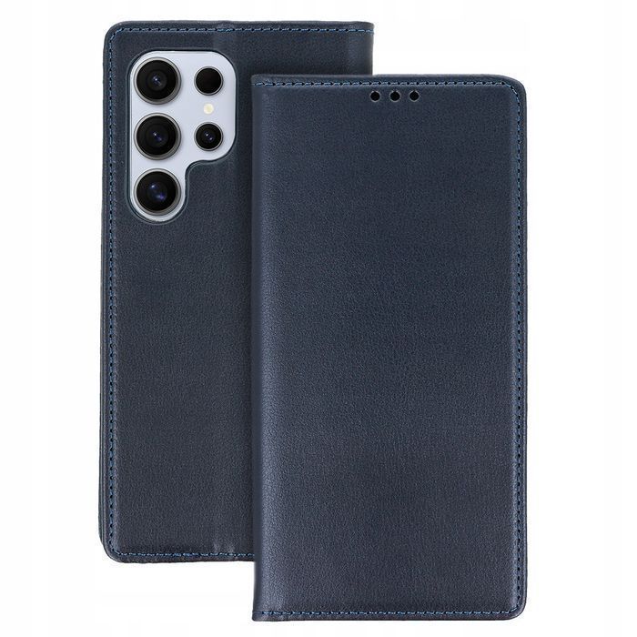 Etui Z Klapką Do Samsung S24+ / S24 Plus Granatowe