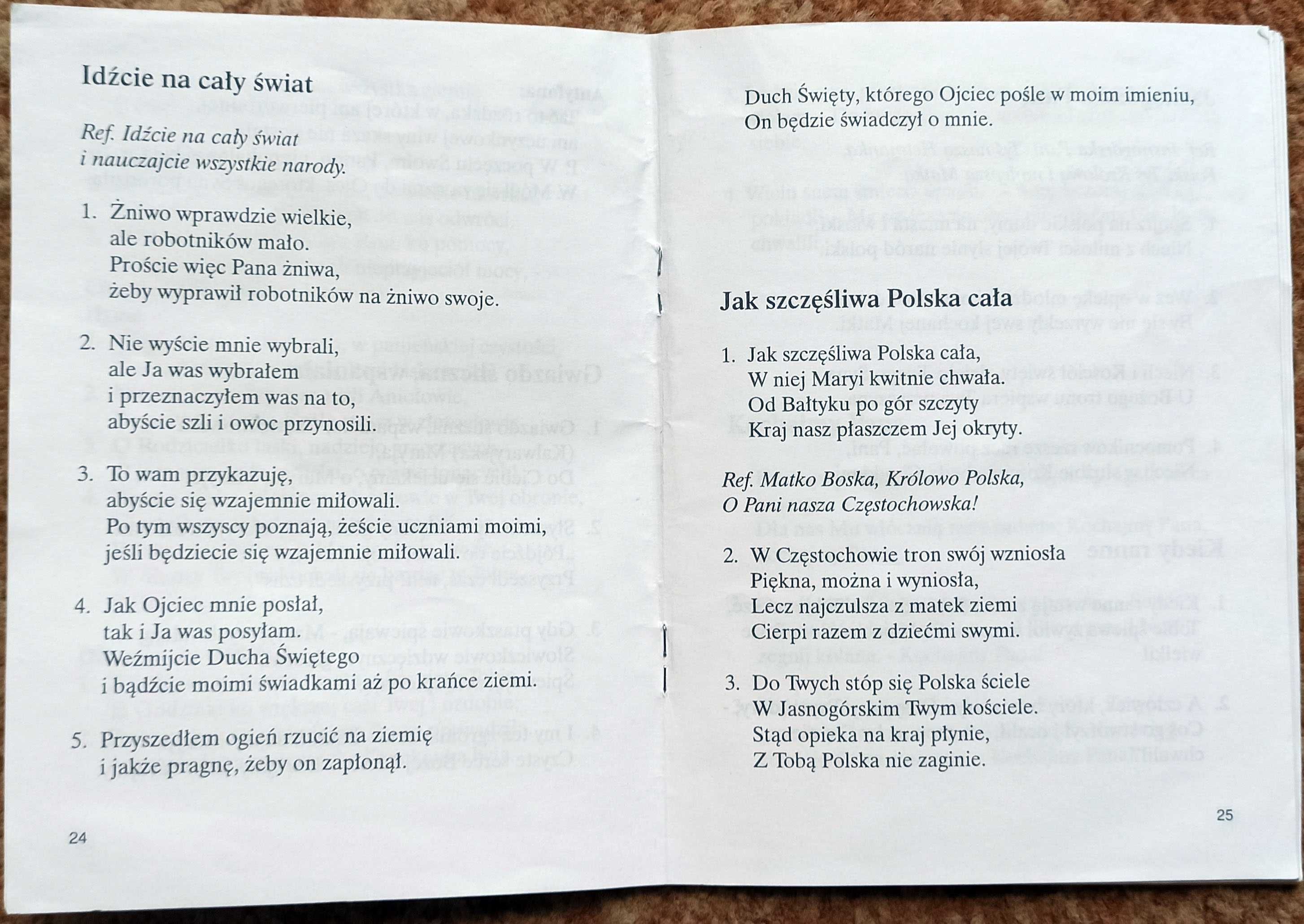Śpiewnik Pielgrzyma Jan Paweł II  Bydgoszcz 7 czerwca 1999 roku