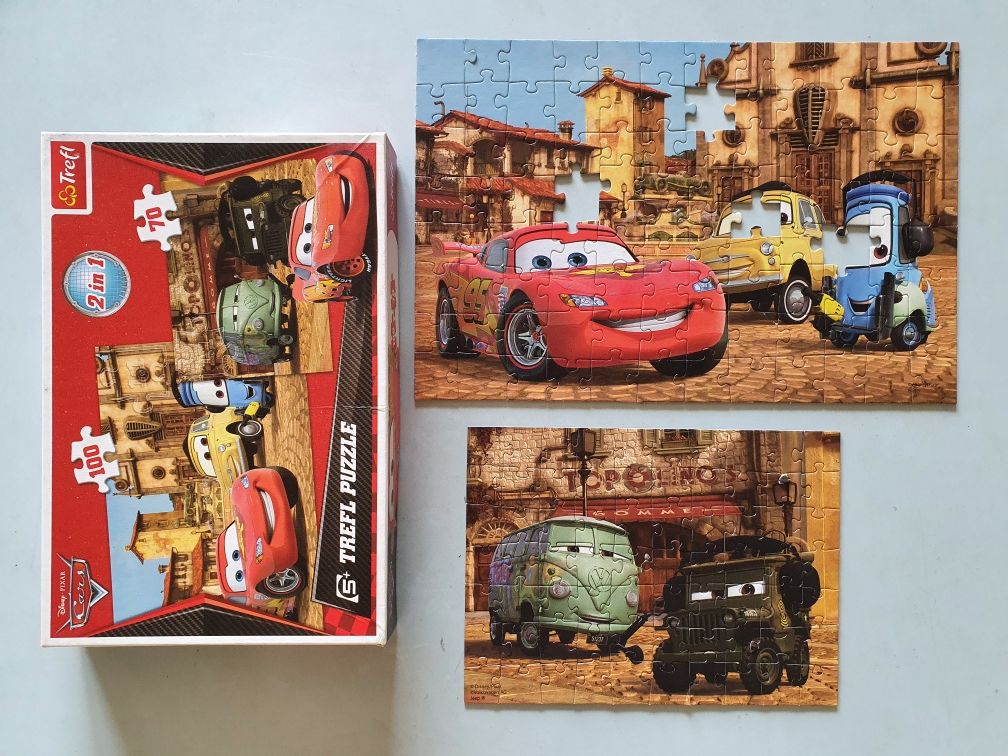 Puzzle Cars podwójne 100+70