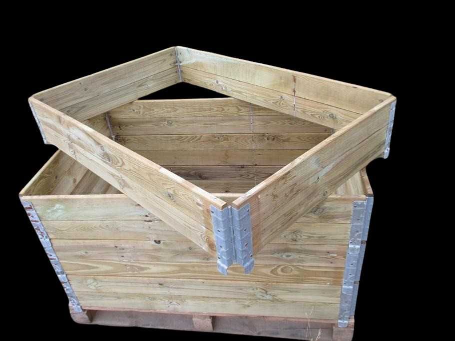 GRZĄDKA RABATA WARZYWNIAK 120X80X20CM składana nadstawka paletowa