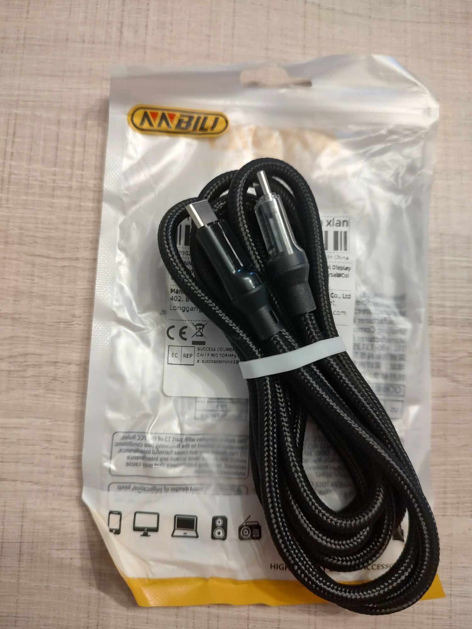 Kabel USB C USB C 100W supervooc