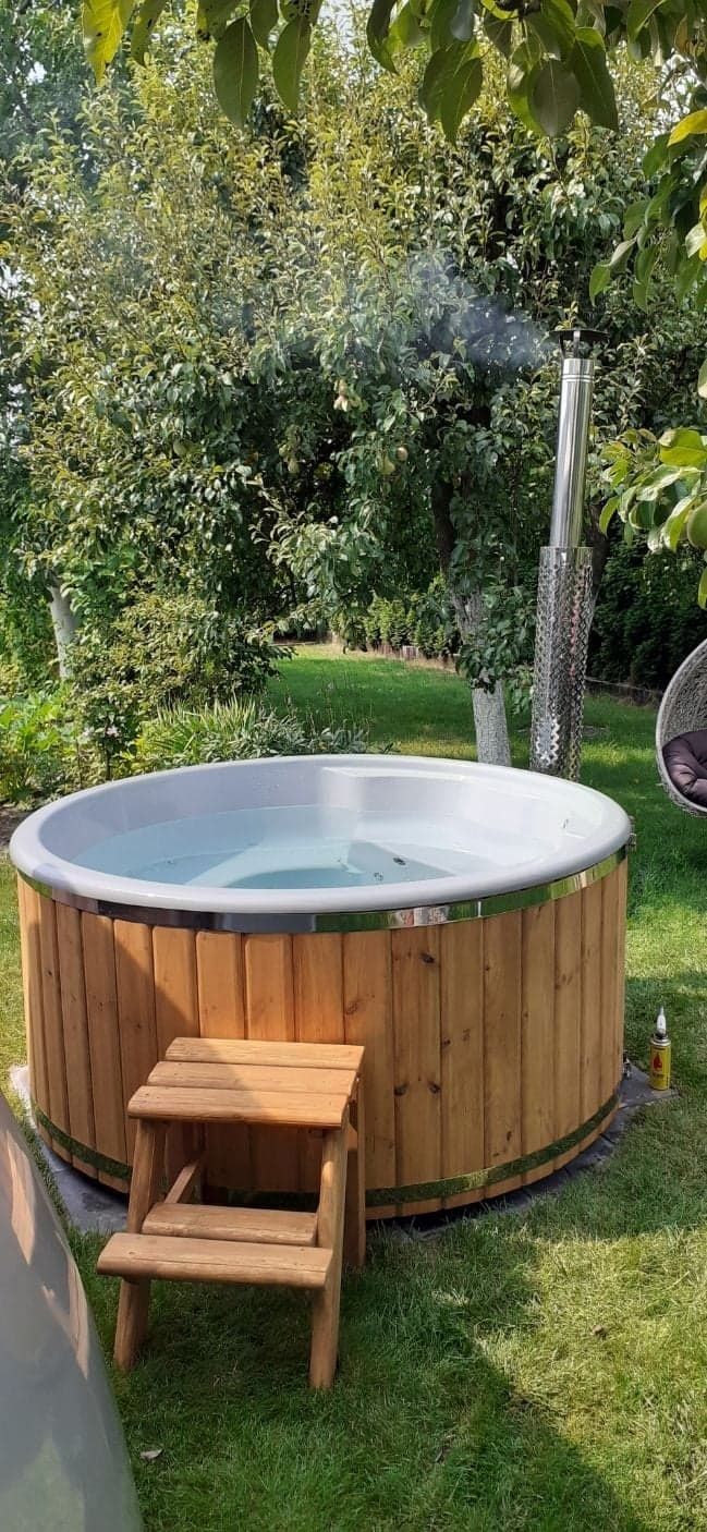 Balia ogrodowa , Jacuzzi,  ruska bania basen pompa ciepła