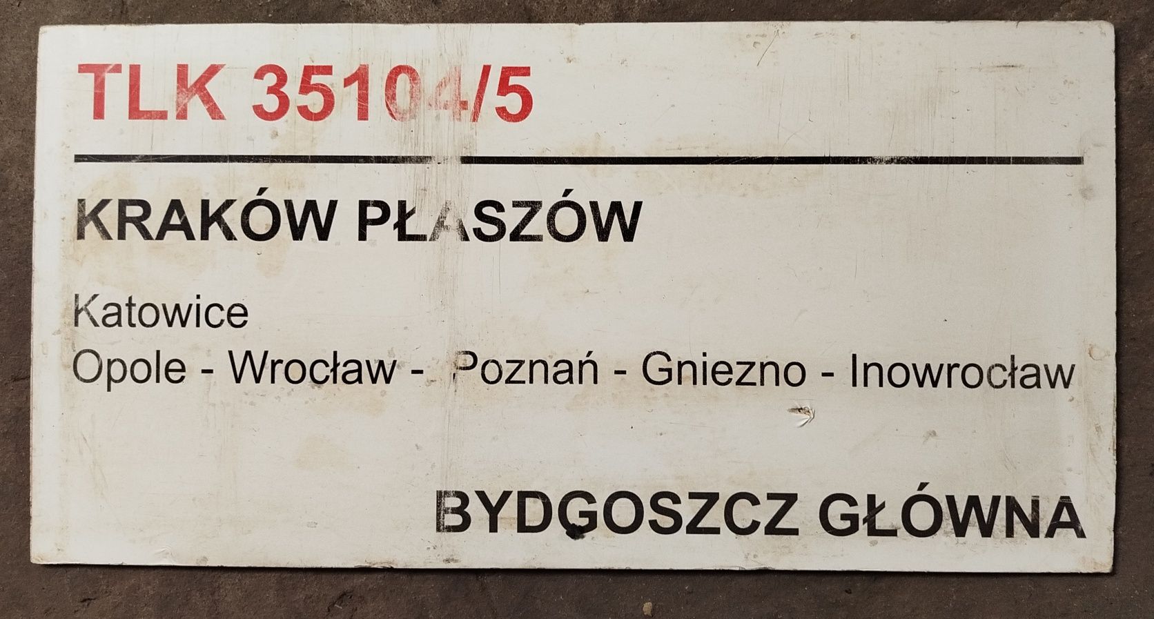 Tablica kierunkowa burtowa