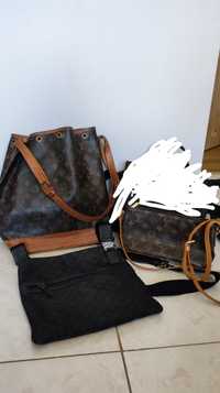 Zestaw torebek oryginalnych Louis Vuitton, Gucci, wymiana