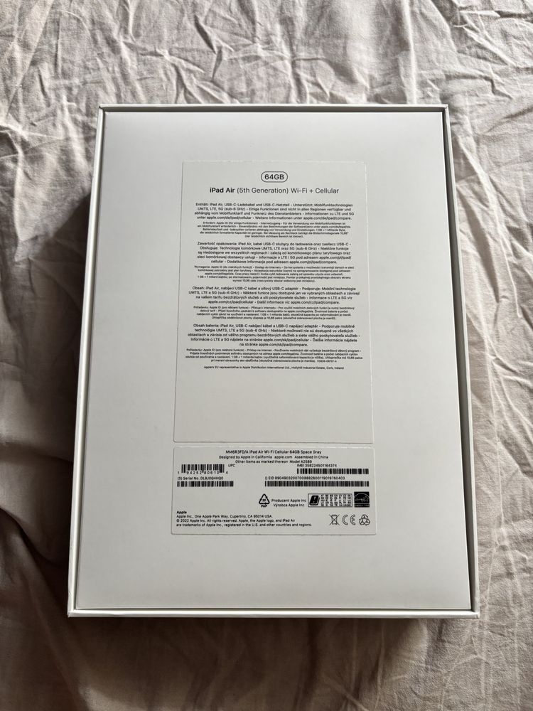 Ipad Air 5 generacji Wi-fi + Cellular